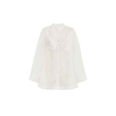 春夏新中式国风穿搭真丝雕花外套