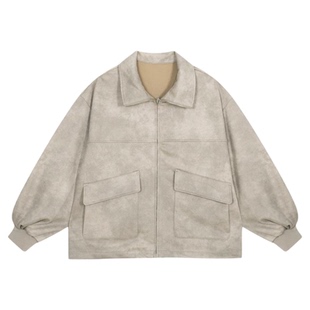 LOWRYS FARM外套女2025冬季新款休闲宽松抽绳廓形夹克服580814