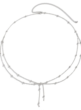 新款夏天性感辣妹金属细链条