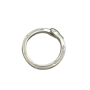 银创鹫见太郎TaroWashimi双鹰头戒指s925纯银情侣小对戒网红指环