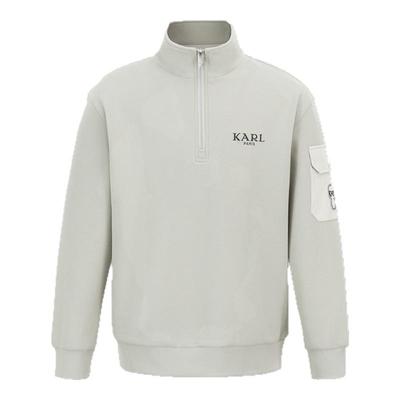 KARL LAGERFELD套头立领商务休闲卫衣25秋季新品老佛爷男装潮牌