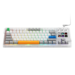 MiraBox K1pro机械键盘LCD可视化按键热插拔宏编程直播游戏控制台