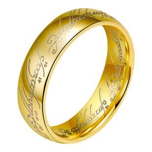 泰爱你霸气指环王魔戒戒指潮流男款钨钢个性闭口指环食指单身戒子