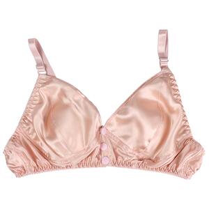 前开扣夏季真丝文胸无钢圈超薄款