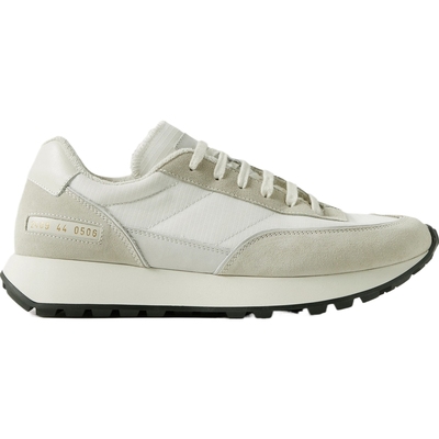 【折扣】COMMON PROJECTS男士皮革绒面革边饰格子布运动鞋