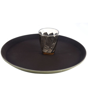 长方形圆形钢化防滑托盘咖啡酒店酒吧餐饮ktv餐厅传上菜酒杯托盘
