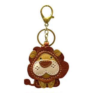 【头家】小辛巴狮子头层牛皮手工真皮钥匙扣可爱精致背包小挂件