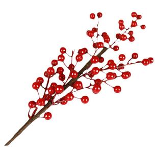 金色叶子仿真花婚礼布置装饰假花金叶子红果发财果尤加利扇叶摆件