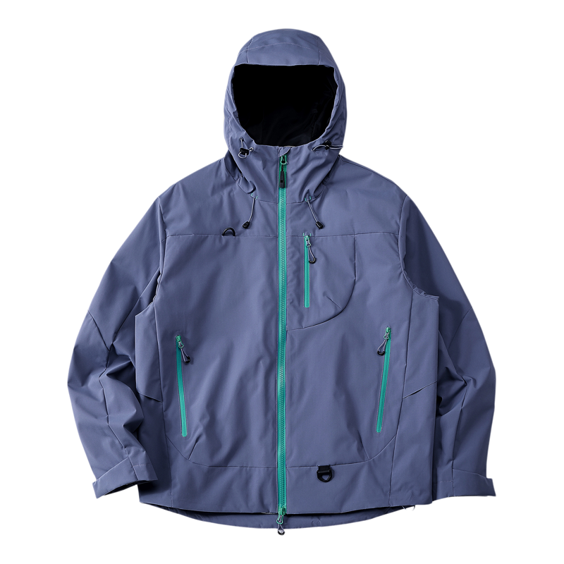 Wassup Wolf户外三合一冲锋衣男女2025新款小个子紫色外套登山服