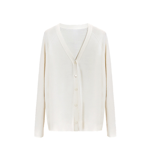 素韧丨德国精纺高端扬子纱外套女秋冬进口美丽诺羊毛针织衫女开衫