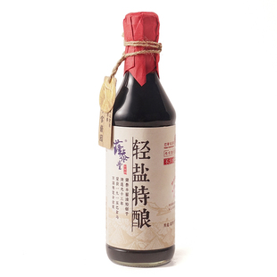 薛泰丰轻盐特酿特级酱油减盐轻盐生抽酱油500ml