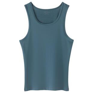 简云男士背心棉质打底内穿透气吸汗运动修身健身跨栏白色吊带夏季