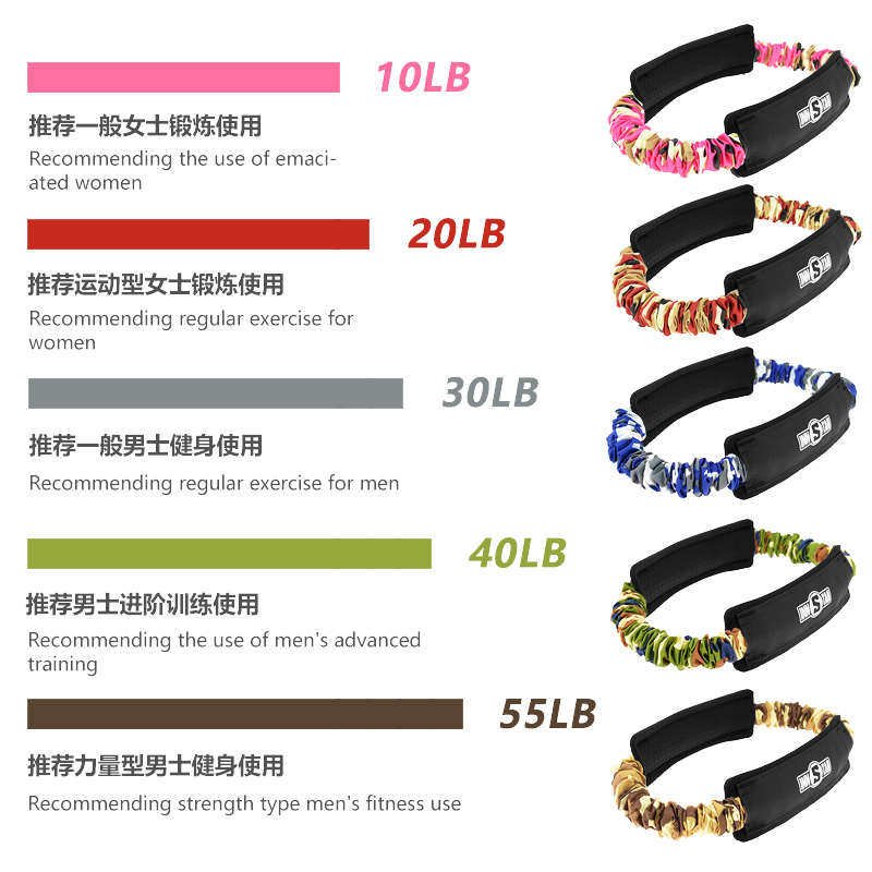 弹力带瑜伽健身女阻力带臀部力量辅助训练拉伸拉力带弹力圈练臀绳
