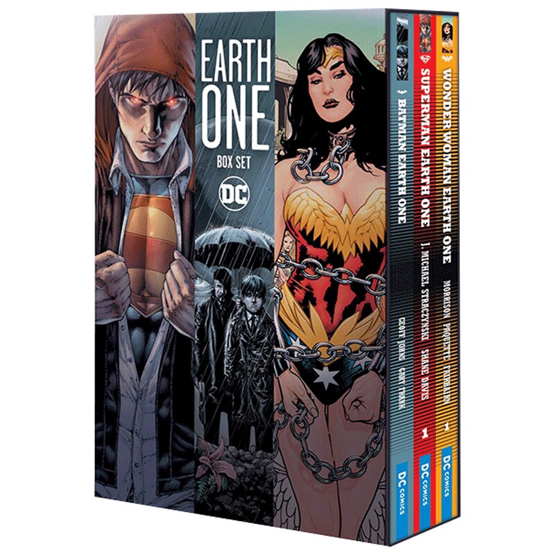 英文原版 DC漫画 一号地球3册盒装收藏版 Earth One Box Set 蝙蝠侠 超人 神奇女侠