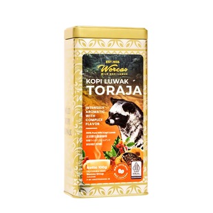 印尼进口WORCAS猫屎咖啡豆/粉TORAJA铁罐装正品醇厚低酸送礼精品