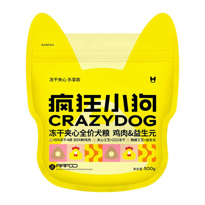 疯狂小狗冻干鸡肉益生元狗粮