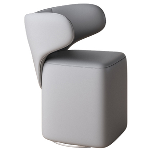 化妆凳梳妆台凳卧室客厅休闲椅现代简约椅凳轻奢真皮高级感美甲凳