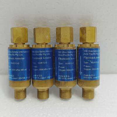 Lot of 4 Gsi Gas Safety VU/RTC-0 Flashback Arrestor P Max 20