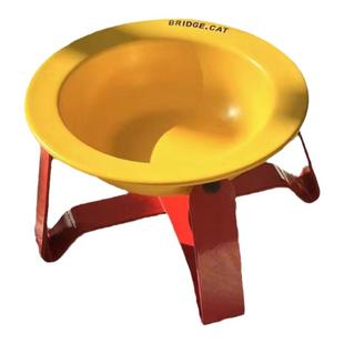 韩国宠物碗BRIDGE.DOG陶瓷飞碟小狗碗防黑下巴护颈双耳主粮零食水