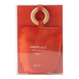 OCE圣诞木环香包衣柜香薰香袋挂件冬日炉火香囊悬挂卧室家用香包