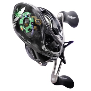 哈斯达骑士dc水滴轮路亚微物远投电子刹车骚音水滴轮智能DC渔轮