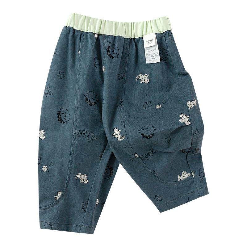 巴拉巴拉童装儿童裤子婴儿长裤男童2025春装新款宝宝运动裤萌趣潮