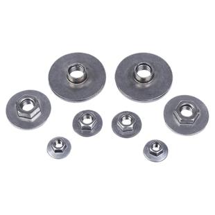 M6M8M10平底螺母加大盘法兰螺帽大平底螺母防滑花齿螺帽