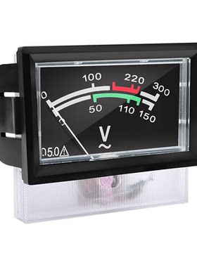 220v380v稳压器充电机指针式交流电压表55*47mm白磁钢高阻尼91L18