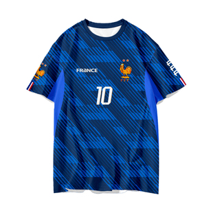 2026世界杯法国队服姆巴佩登贝莱足球衣服速干短袖t恤衫男女半袖