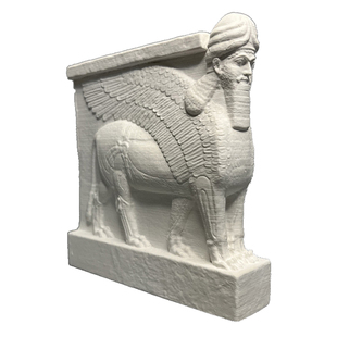 伊拉克亚述文化人首翼牛像石膏雕塑装饰居家生日送礼品创意摆件