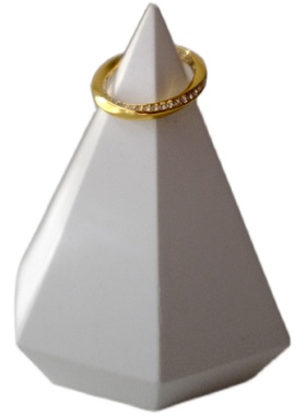 欧美女镀金莫比乌斯环镶钻戒指