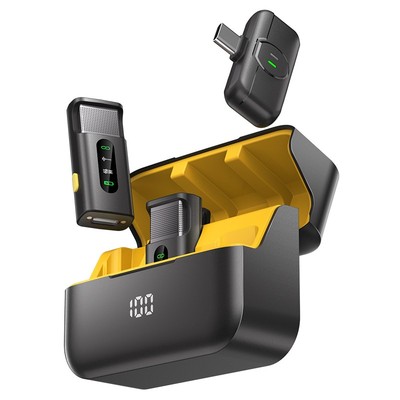 直播无线麦克风夹领式降噪收音麦