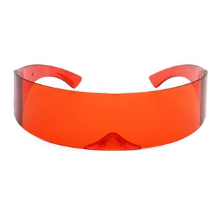 科技感一体眼镜ins日系少女超酷硬妹cos发箍连体式太阳镜蹦迪墨镜