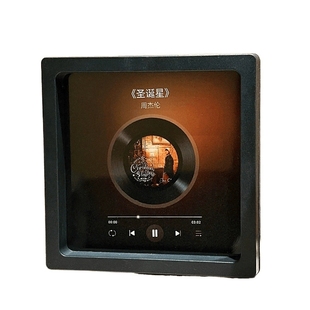 新款会唱歌的音乐冰箱贴相框周杰伦黑胶唱片陈奕迅情侣朋友闺礼物