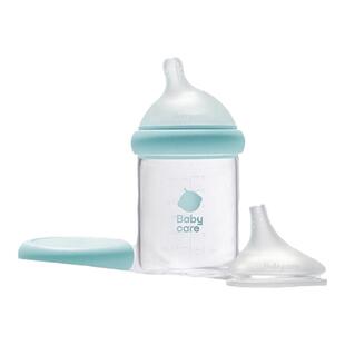 babycare歪头防胀气奶瓶新生儿宝宝玻璃ppsu仿母乳宽口径吸管水杯