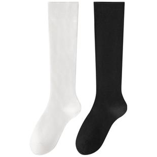 小腿袜子女秋冬季加厚纯棉2025新款爆款jk防滑不掉配长靴子长筒袜