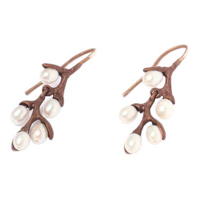 MichaelMichaud褐色柳耳环冷淡