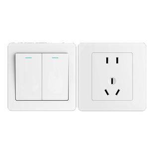 国际电工86型5五孔一开双控开关插座面板暗装工地学校宿舍工程款