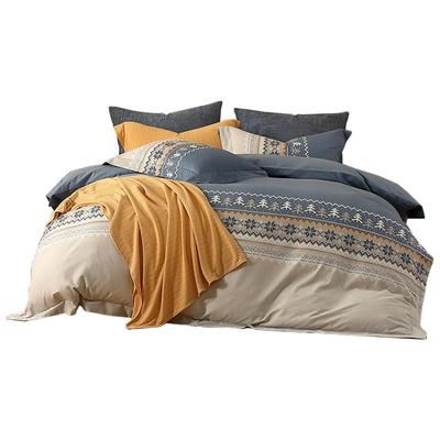 水星家纺抑菌全棉磨毛四件套