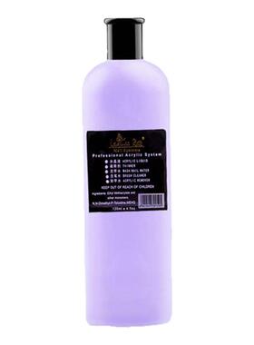 跨境紫色透明美甲水晶液1000ml公斤水晶粉指甲延长雕花粉溶液