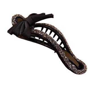 轻奢懒人抓夹镶钻抓夹女高级感发量少后脑勺盘发夹新款鸭嘴夹发饰