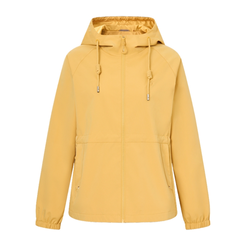 POLOWALK女式外套2025秋冬新品简约连帽休闲百搭小个子纯色上衣女