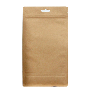 牛皮纸内镀铝八边封袋茶叶食品包装袋3D立体自封袋密印刷logo定制