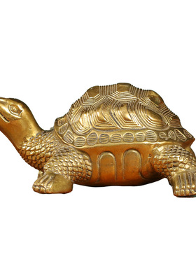 老神仙纯铜乌龟摆件长辈寿礼