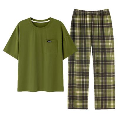 睡衣女款夏季莫代尔短袖长裤套装