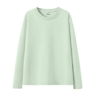 班尼路纯棉长袖T恤女秋冬新款柔软亲肤通勤内搭宽松可外穿打底衫Q