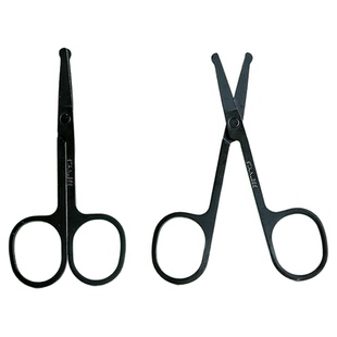 德国不锈钢剪刀圆头修鼻毛男用安全剃鼻毛修剪器女士修眉毛小剪刀