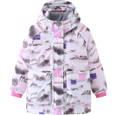 象老大中长款女童活面三防羽绒服