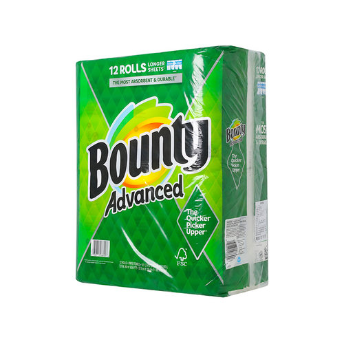 美国进口厨房纸巾BOUNTY帮庭多用途吸水去油腻清洁纸