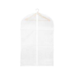 出口品质无纺布家用防尘罩真丝貂皮羊绒大衣透气挂衣袋套白色衣罩